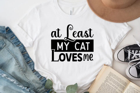 At least my cat loves me SVG Angelina750 