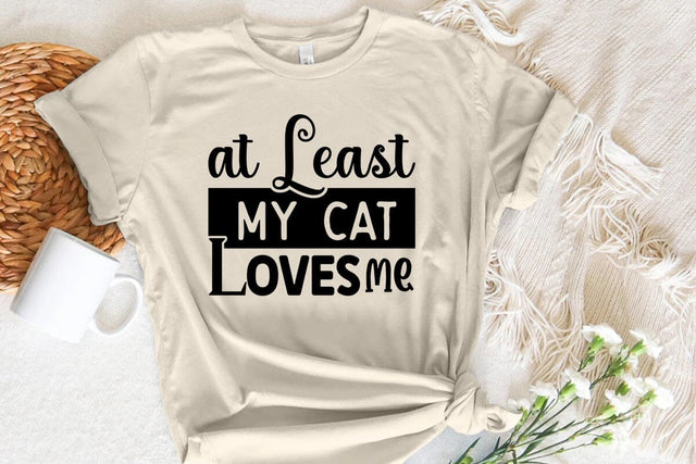 At least my cat loves me SVG Angelina750 