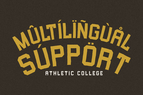 Athletic College - Vintage Sport Font Masyafi Studio 