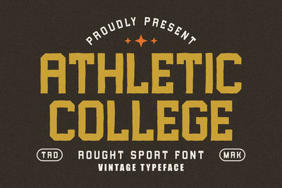 Athletic College - Vintage Sport Font Masyafi Studio 