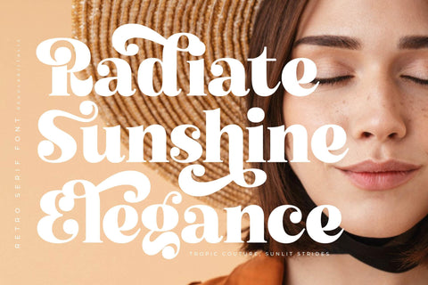 Atlantis Famingo - Retro Serif Font Font Letterena Studios 