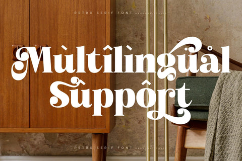 Atlantis Famingo - Retro Serif Font Font Letterena Studios 