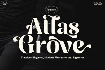 Atlas Grove Font Zane Studio55 