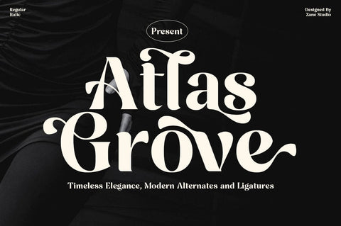 Atlas Grove Font Zane Studio55 