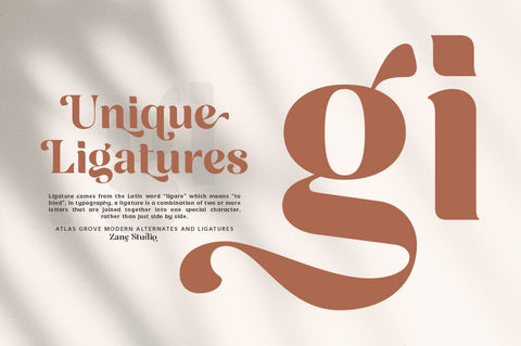 Atlas Grove Font Zane Studio55 