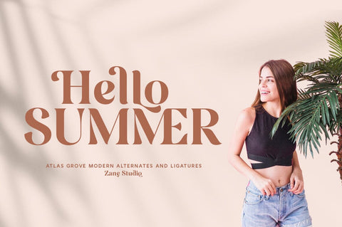 Atlas Grove Font Zane Studio55 