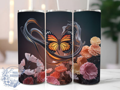 Atlas Moth Butterfly 20oz Tumbler, Butterfly Cup Wrap, Exotic Moth Design, Sublimation Tumbler Wrap, 20Oz Tumbler Design, Artistic Butterfly Cup, Stylish Atlas Wrap Sublimation ToriDesigns 