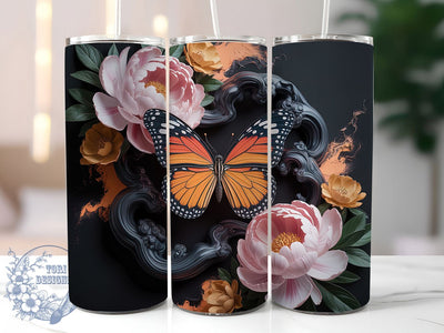 Atlas Moth Butterfly 20oz Tumbler, Butterfly Cup Wrap, Exotic Moth Design, Sublimation Tumbler Wrap, 20Oz Tumbler Design, Artistic Butterfly Cup, Stylish Atlas Wrap Sublimation ToriDesigns 