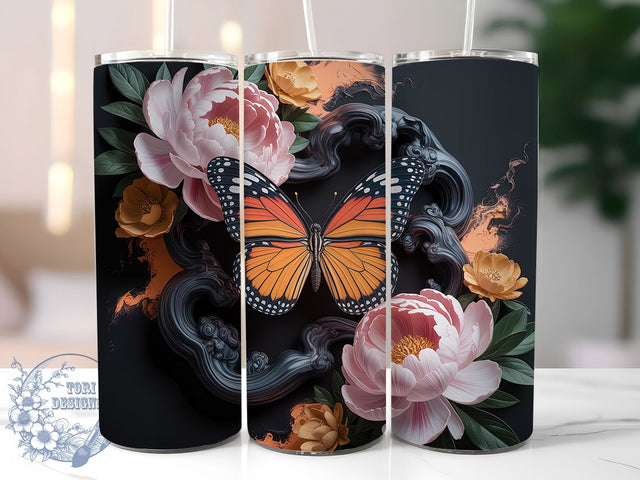 Atlas Moth Butterfly 20oz Tumbler, Butterfly Cup Wrap, Exotic Moth Design, Sublimation Tumbler Wrap, 20Oz Tumbler Design, Artistic Butterfly Cup, Stylish Atlas Wrap Sublimation ToriDesigns 