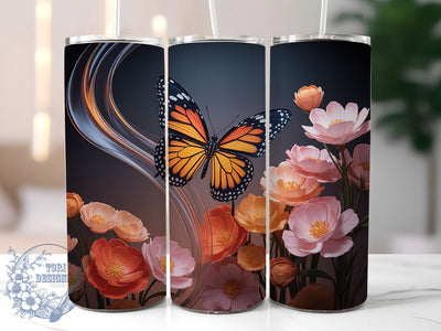Atlas Moth Butterfly 20oz Tumbler, Butterfly Cup Wrap, Exotic Moth Design, Sublimation Tumbler Wrap, 20Oz Tumbler Design, Artistic Butterfly Cup, Stylish Atlas Wrap Sublimation ToriDesigns 