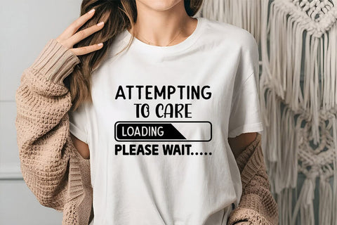 Attempting to Care Loading Please Wait SVG Angelina750 