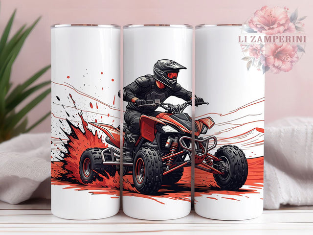 ATV Off-Road Adventure Tumbler Wrap, 4-Wheeler Sublimation Wrap, 20Oz Tumbler Sublimation, Off Road Drinkware, All-Terrain Vehicle Cup Wrap, Outdoor Adventure Tumbler Sublimation Li Zamperini 