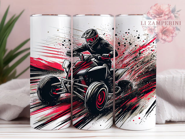 ATV Off-Road Adventure Tumbler Wrap, 4-Wheeler Sublimation Wrap, 20Oz Tumbler Sublimation, Off Road Drinkware, All-Terrain Vehicle Cup Wrap, Outdoor Adventure Tumbler Sublimation Li Zamperini 