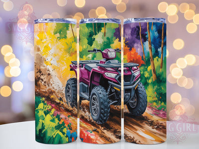 ATV Trail Adventure Rider Tumbler, Off Road Present, ATV Lover Cup, Four Wheeler Design, Trail Rider Gift, Mudding Sport Tumbler, Adventure Rider Cup Sublimation SvggirlplusArt 