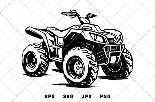 ATV Vector Graphics - JPG, SVG, PNG, EPS - Digital Download with Commercial License for Cricut, Silhouette, Scan N Cut Crafting SVG Loveleen Kaur 