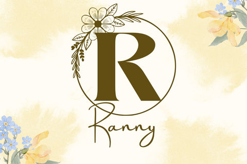 Aubrielle Monogram Font Dm Letter Studio 