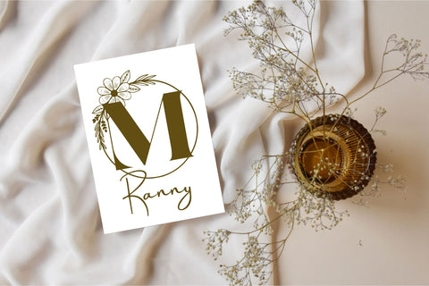 Aubrielle Monogram Font Dm Letter Studio 