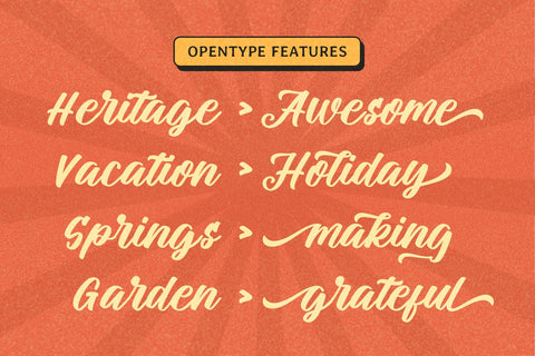 Auckland - Vintage Font Font Mozarella 