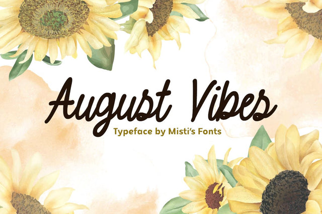 August Vibes Font Misti's Fonts 