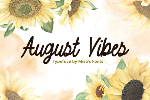 August Vibes Font Misti's Fonts 