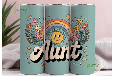 Aunt 20oz Tumbler Wrap Sublimation PixelChick 