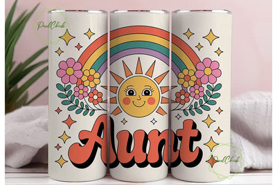Aunt 20oz Tumbler Wrap Sublimation PixelChick 