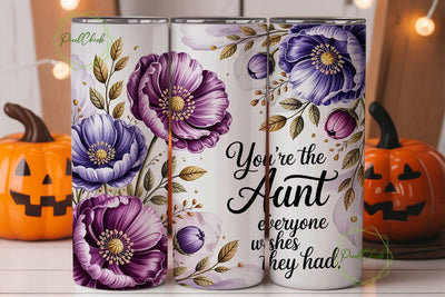 Aunt Everyone Wishes 20oz Tumbler Wrap Sublimation PixelChick 