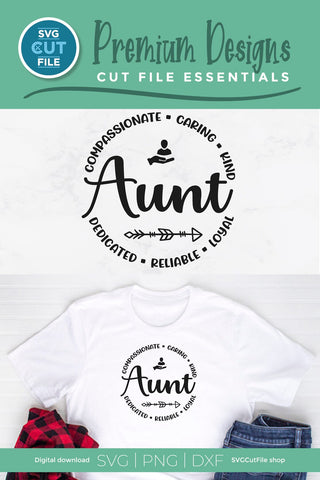 Aunt svg, auntie svg, aunts day svg, aunt circle svg, best aunt svg, aunts day gift, gift idea, for aunt, aunty, svg for cricut, svg dxf png SVG SVG Cut File 