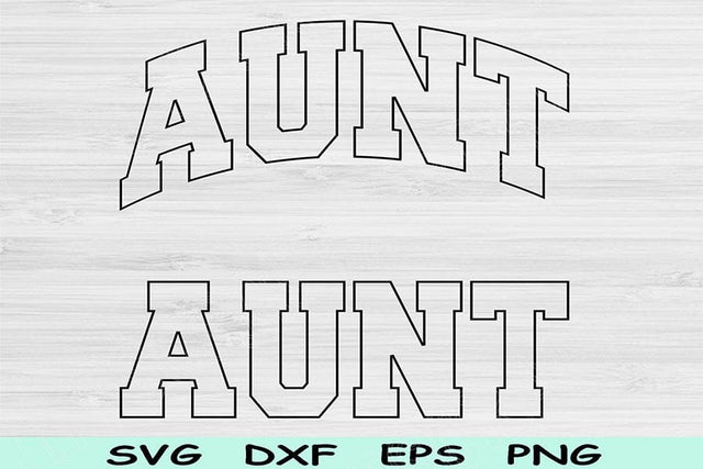 Aunt Svg Png Cut File, Auntie Svg, Aunt Svg Files For Cricut, Aunt Shirt Svg, Cool Aunt Svg, New Aunt Block Text Sublimation Digital Designs SVG TiffsCraftyCreations 