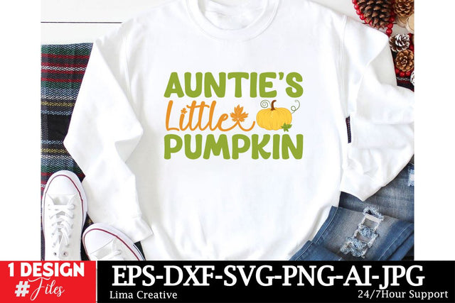Auntie’s Little Pumpkin SVG Cut File, Autumn Sublimation PNG, Autumn SVG quotes, Autumn T-shirt Design, Fall SVG Cut File, Fall Sublimation SVG Insomnia Std 