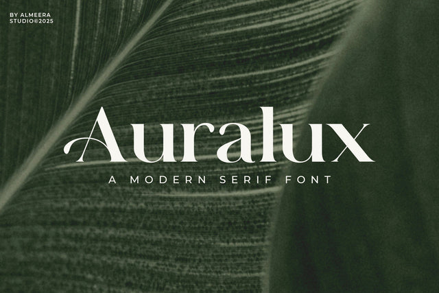 Auralux - Modern Serif Font studioalmeera 