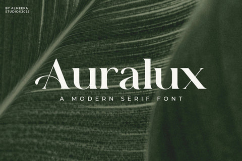 Auralux - Modern Serif Font studioalmeera 