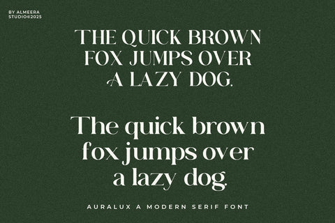Auralux - Modern Serif Font studioalmeera 