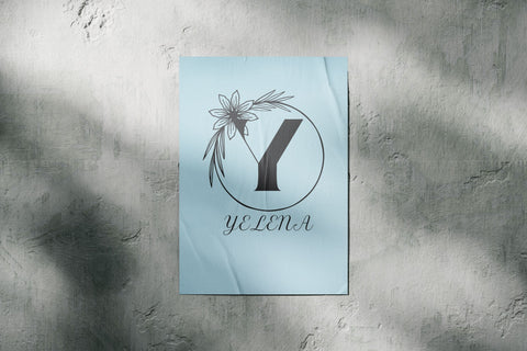 Aurelia Monogram Font Dm Letter Studio 