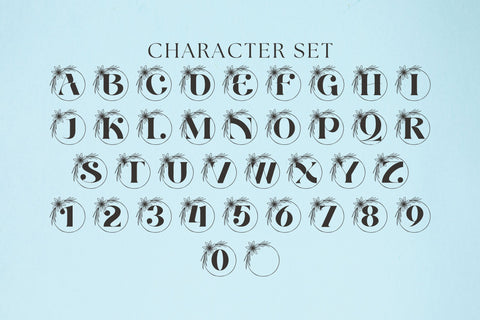 Aurelia Monogram Font Dm Letter Studio 