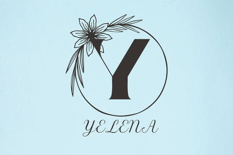 Aurelia Monogram Font Dm Letter Studio 