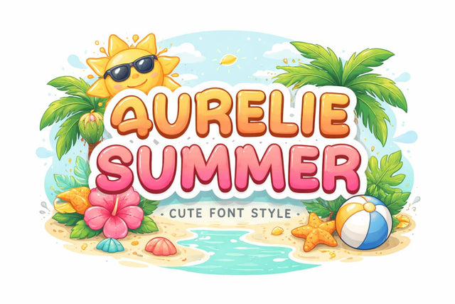 Aurelie Summer Font Prasetya Letter 