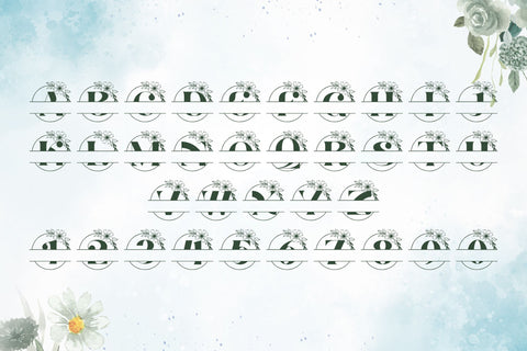 Aureus Charm Split Monogram Font Dm Letter Studio 