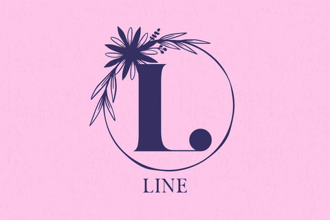 Aurora Bloom Monogram Font Dm Letter Studio 