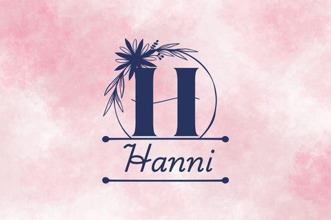 Aurora Bloom Monogram Line Font Dm Letter Studio 