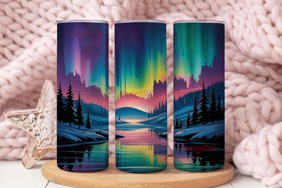 Aurora Borealis 20oz Tumbler Wrap Sublimation DesignSVG 