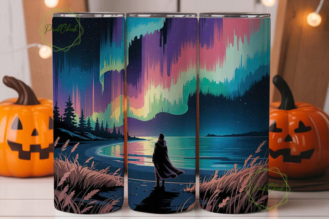Aurora Borealis 20oz Tumbler Wrap Sublimation PixelChick 