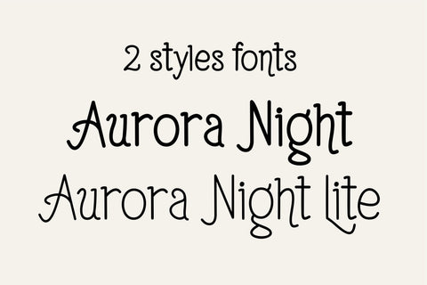 Aurora Night – Cute Celestial Handwritten Display Font Font TonisArtStudio 