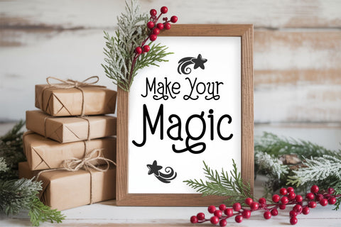 Aurora Night – Cute Celestial Handwritten Display Font Font TonisArtStudio 