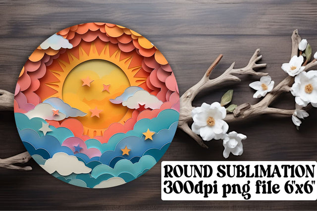 Aurora Radiance: Sublimation Keychain & Coaster Selection Sublimation afrosvg 