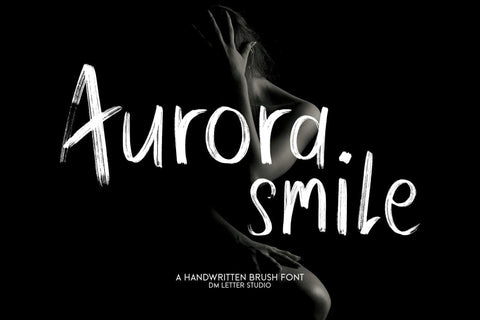 Aurora Smile Font Dm Letter Studio 