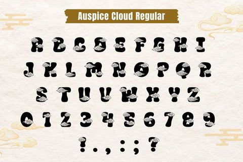 Auspice Cloud - Chinese Font Duo Font AnningArts Design 