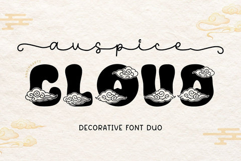 Auspice Cloud - Chinese Font Duo Font AnningArts Design 