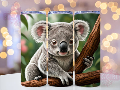 Aussie Koala 20oz Animal Lover Tumbler Wrap, Cute Animal Tumbler, Sublimation Tumbler, 20oz Tumbler Wrap, Aussie Animal Tumbler, Personalized Tumbler, Animal Lover Gift Sublimation SvggirlplusArt 