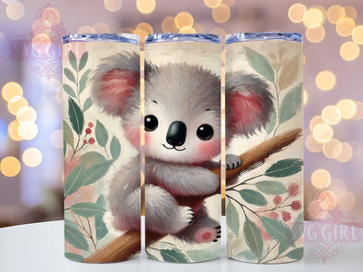 Aussie Koala 20oz Animal Lover Tumbler Wrap, Cute Animal Tumbler, Sublimation Tumbler, 20oz Tumbler Wrap, Aussie Animal Tumbler, Personalized Tumbler, Animal Lover Gift Sublimation SvggirlplusArt 